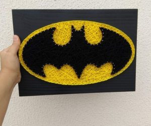 10*6 Batman Logo String Art Frame